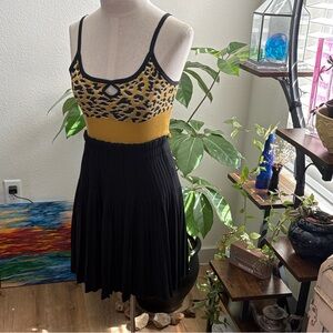 LOFT Black Pleated Skirt